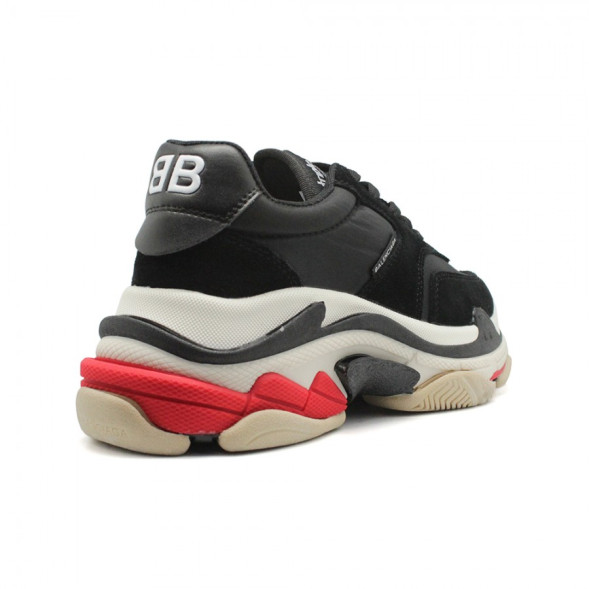Женские кроссовки Balensiaga Triple S 2.0 Satin Black