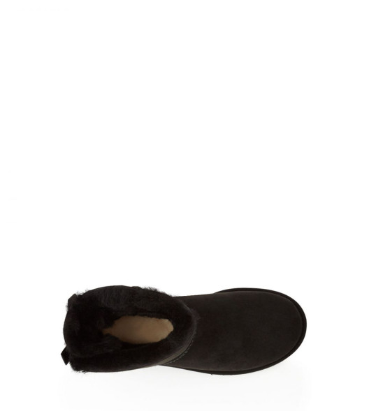 Женские мини угги с бантиками Mini Bailey Bow II Black