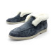 Унисекс зимние ботинки Loro Piana Low Winter Suede Dark Grey