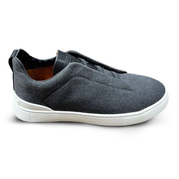 Мужские кроссовки Ermenegildo Zegna Man Textile Dark Grey