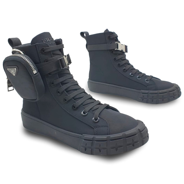 Женские кроссовки Prada Wheel Black