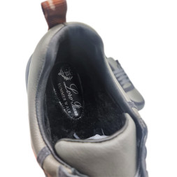 Loro Piana Man Winter Leather Suede Grey