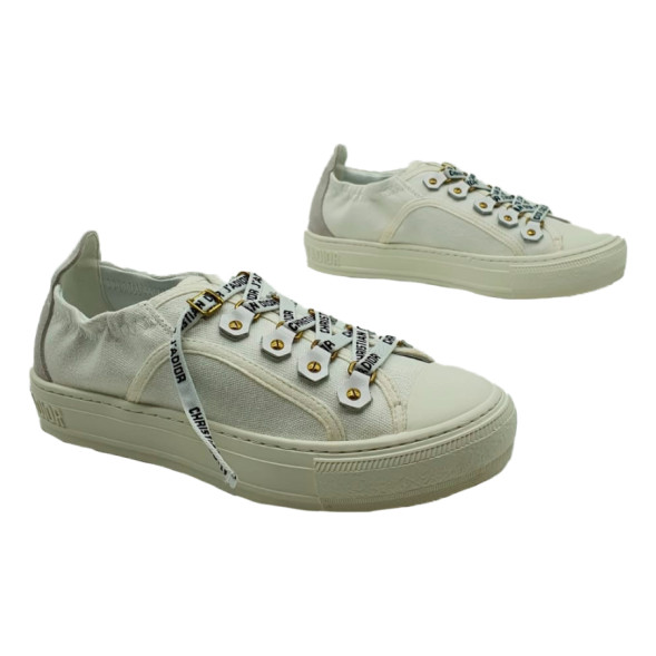 Женские кеды Dior Low Top White Canvas
