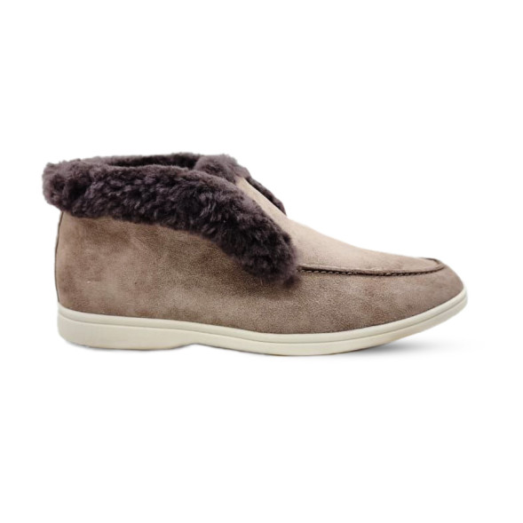 Унисекс зимние ботинки Loro Piana Low Winter Suede Brown