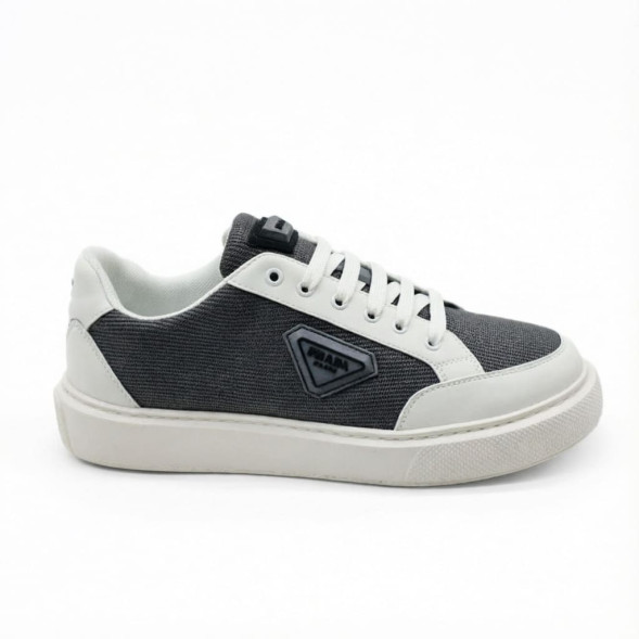 Мужские кроссовки Prada Grey White Man
