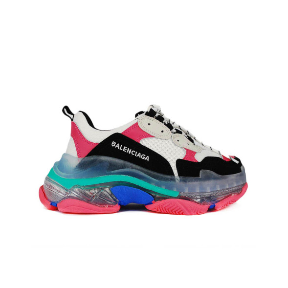 Женские кроссовки Balensiaga Triple S Black Pink