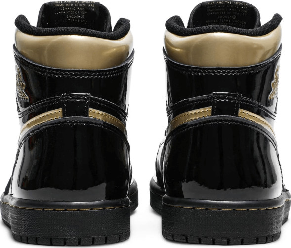 Унисекс кроссовки Nike Air Jordan 1 Retro High OG 'Black Metallic Gold'