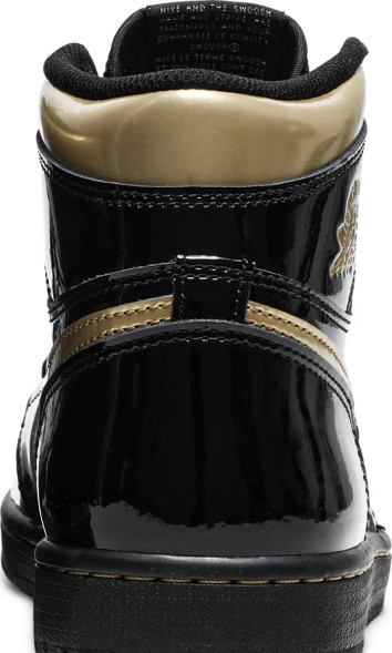Унисекс кроссовки Nike Air Jordan 1 Retro High OG 'Black Metallic Gold'