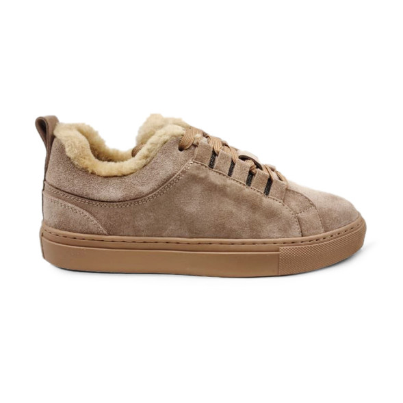 Унисекс зимние кроссовки Brunello Cucinelli Winter Sneaker Suede Brown
