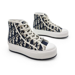 Dior Sneakers High Platform White/Black