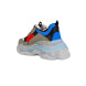 Женские кроссовки Balensiaga Triple S Brown Red Blue