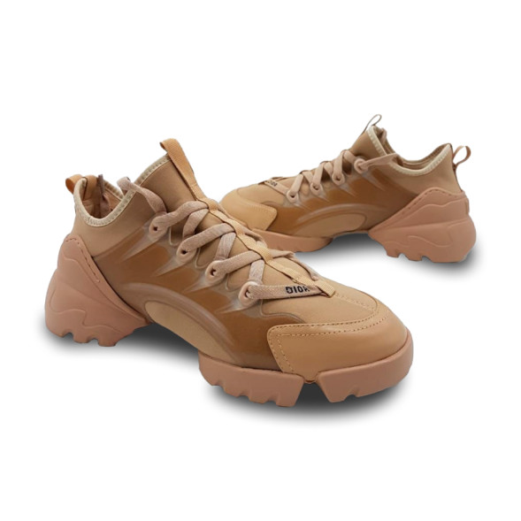 Женские кроссовки Dior D-Connect Brown