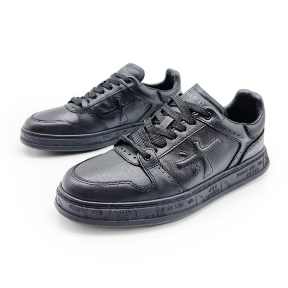 Мужские кроссовки Premiata Low Leather Full Black