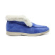 Унисекс зимние ботинки Loro Piana Low Winter Suede Blue
