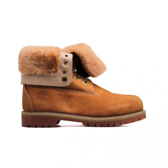 Женские ботинки с мехом Timberland Teddy Albina Chestnut
