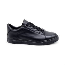 Balenciaga Leather Sneakers Full Black
