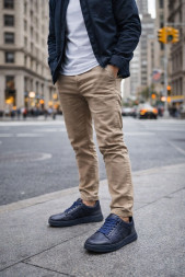 Premiata Low Leather Full Navy