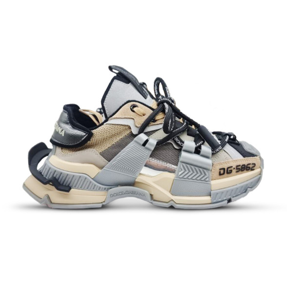 Женские кроссовки Dolce&amp;Gabbana DG-5862 Beige/Grey
