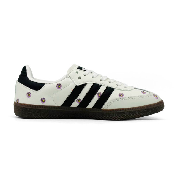 Женские кеды Adidas Originals Samba OG White Floral Embroidery