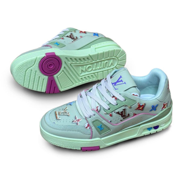 Женские кроссовки Louis Vuitton 2021s LV Trainer Limited Mint