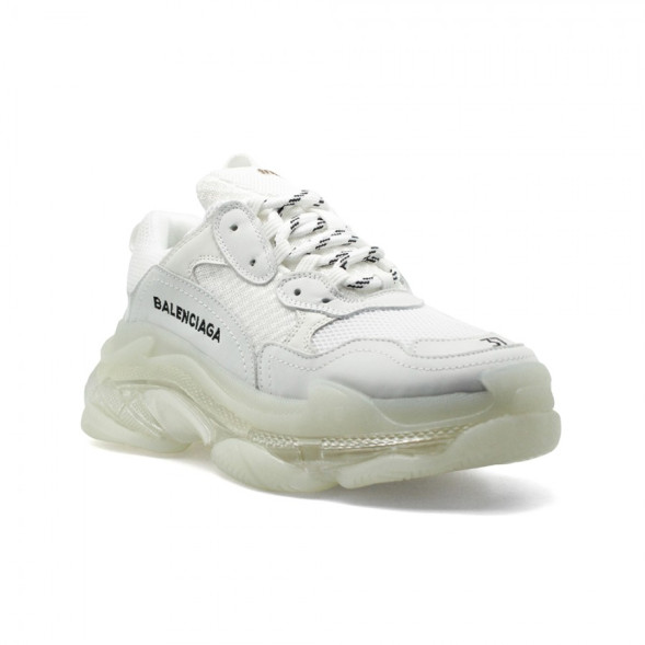 Женские кроссовки Balensiaga Triple S Transparent White
