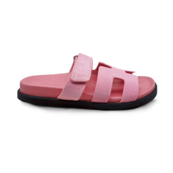 Hermes Flip-flops Suede Pink