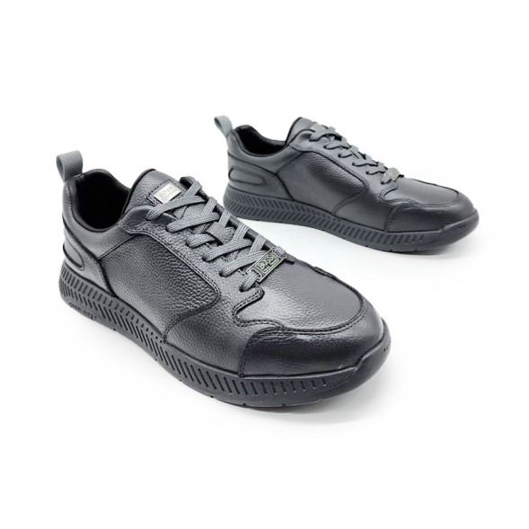 Унисекс кроссовки Hugo Boss Dark Grey Leather