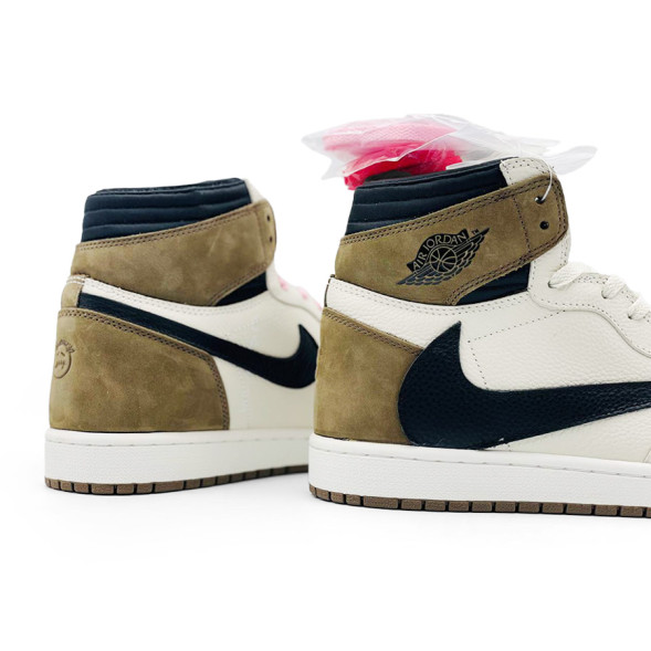 Унисекс кроссовки Nike Air Jordan 1 Mocha/White