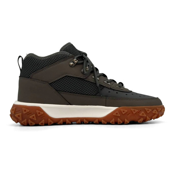 Мужские кроссовки Timberland Greenstride Motion 6 Mid Fabric And Leather Waterproof Boots Khaki