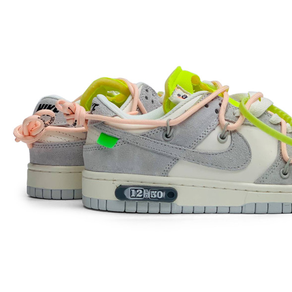 Унисекс кроссовки Nike Off White X Dunk Low Grey