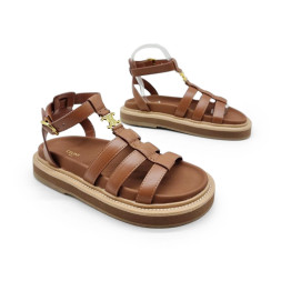 Céline Sandals Platform Brown