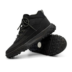 Timberland Greenstride Motion 6 Mid Fabric And Leather Waterproof Boots Black
