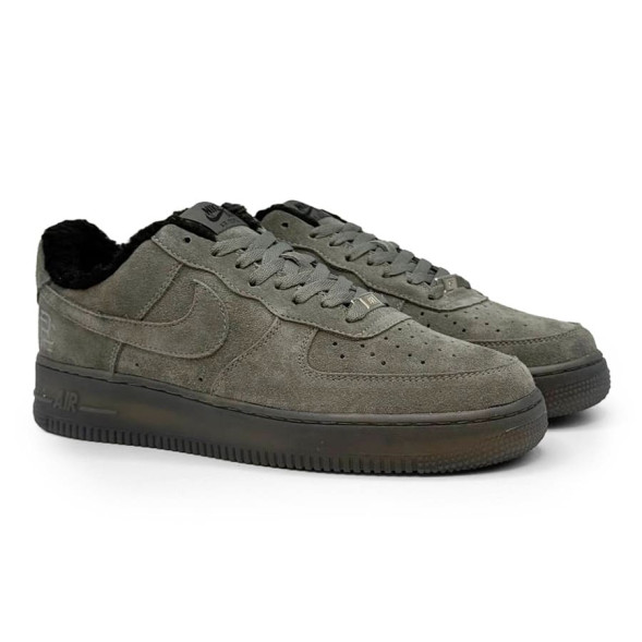 Мужские зимние кроссовки Nike Air Force 1 Mid Winter Black