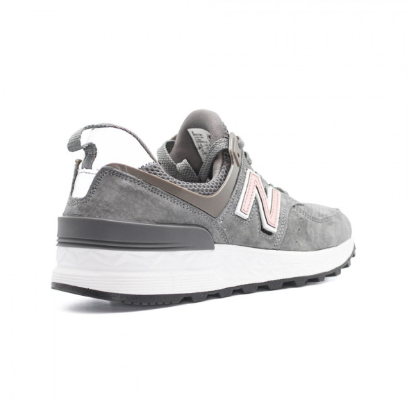 Женские кроссовки New Balance 574S Grey со сменными буквами