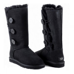 Tall Bailey Button Triplet II Black