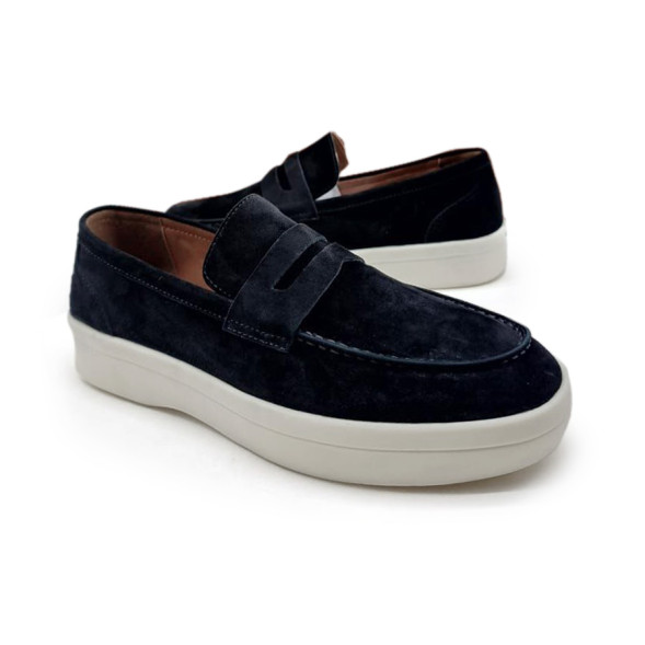 Унисекс мокасины Loro Piana Mocassins Suede Black