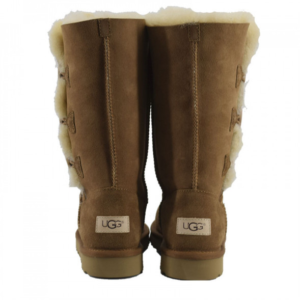 Женские высокие угги с пуговицами Tall Bailey Button Triplet II Chestnut