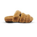 Женские сандалии Hermes Flip-flops Wool Brown