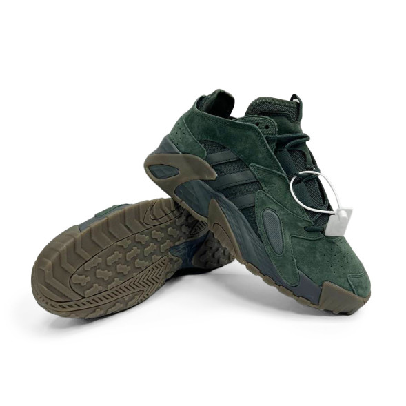 Мужские кроссовки Adidas Y-3 Man High Suede Dark Green