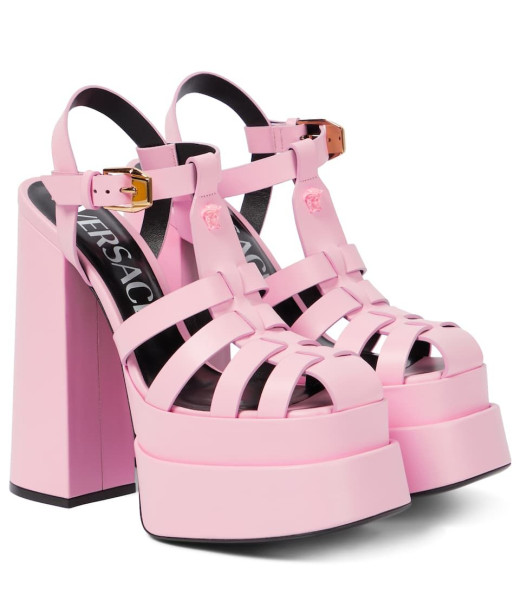 Женские босоножки Versace La Medusa Pink