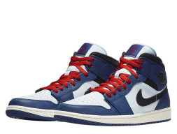 Nike Air Jordan 1 Mid Deep Royal Blue Black