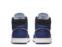Nike Air Jordan 1 Mid Deep Royal Blue Black