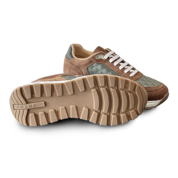 Мужские кроссовки Prada Prax Suede Brown