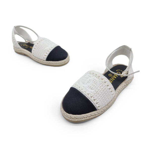 Женские балетки Chanel Flats Textile White