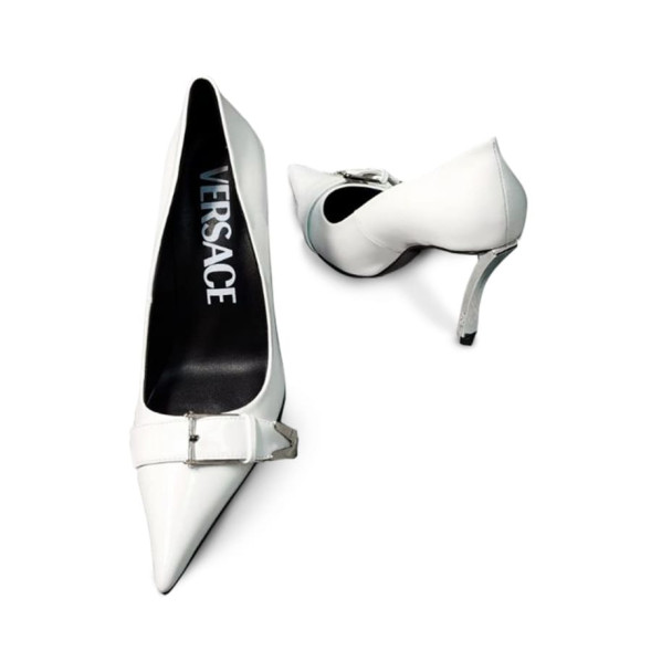 Женские туфли Versace Stiletto White