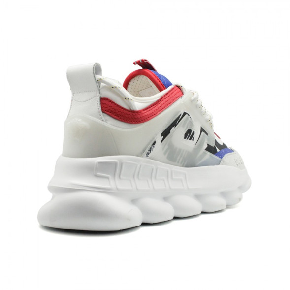 Женские кроссовки Versace Chain Reaction White Multicolor Print