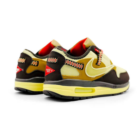 Женские кроссовки Travis Scott x Nike Air Max 1 "Cactus Jack" Yellow