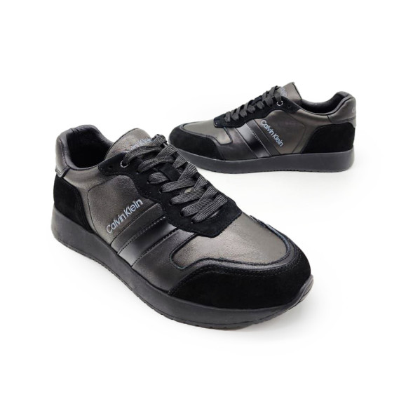 Унисекс кроссовки Calvin Klein Suede Leather Black