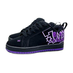 DC Court Graffik Unisex Black Purple