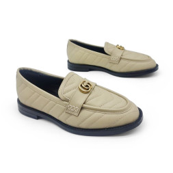Gucci Sleepers Leather Beige